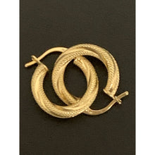 Load image into Gallery viewer, 18K Saudi Gold Earrings Hoops Loops Small - Rafant