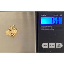 Load image into Gallery viewer, 18K Saudi Gold Pendant Puffed Heart - Rafant