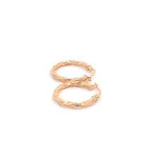 Load image into Gallery viewer, 18K Yellow Gold Earrings Hoops Small 1.20 grams - Rafant