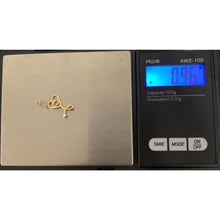 Load image into Gallery viewer, 18K Gold Pendant Stethoscope 0.96 grams - Rafant