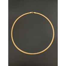 Load image into Gallery viewer, 18K Gold Necklace Omega Mesh Soft 18 inches 4.45 grams - Rafant