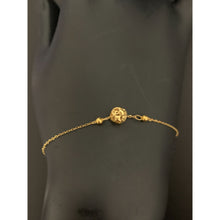 Load image into Gallery viewer, 18K Gold Bracelet Charm Ball Size 6.25" plus 1.25" extension 0.67 grams - Rafant