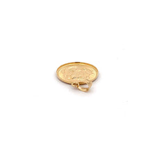 Load image into Gallery viewer, 18K Yellow Gold Lucky Dragon Pendant Round 1.41 grams - Rafant