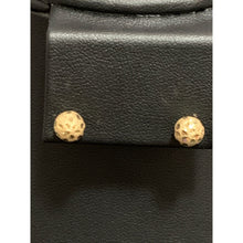 Load image into Gallery viewer, 18K Saudi Gold Stud Earrings Frosted Balls - Rafant