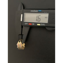 Load image into Gallery viewer, 18K Gold Ring Wave Tricolor Yellow White Rose Gold 1.85 grams Size 6 - Rafant