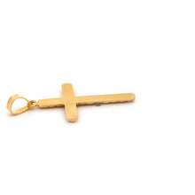 Load image into Gallery viewer, 18K Gold Pendant Cross Religious Tricolor Yellow White Rose Gold - Rafant