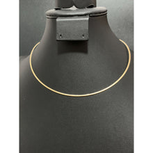 Load image into Gallery viewer, 18K Gold Necklace Chain Soft Omega 16 inches 2.42 grams Two Tone Yellow White Gold - Rafant