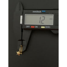 Load image into Gallery viewer, 18K Gold Earrings Hoops Star Charm 1.22 grams Small - Rafant