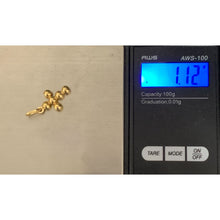 Load image into Gallery viewer, 18K Gold Pendant Cross Beaded 1.12 grams - Rafant