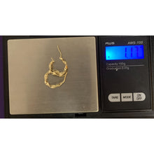 Load image into Gallery viewer, 18K Gold Earrings Hoops Loops Twist Small 1.17 grams - Rafant