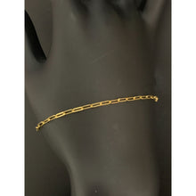 Load image into Gallery viewer, 18K Saudi Gold Bracelet Paperclips 1.44 grams 7 inches - Rafant