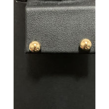 Load image into Gallery viewer, 18K Yellow Gold Earrings Stud Balls Post Dangling - Rafant