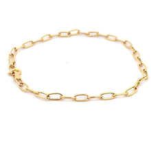 Load image into Gallery viewer, 18K Yellow Gold Bracelet Paperclip 1.35 grams Size 7 inches - Rafant