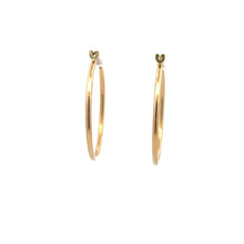 Load image into Gallery viewer, 18K Gold Earrings Hoops Polished 1.44 grams - Rafant