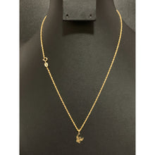 Load image into Gallery viewer, 18K Gold Necklace Chain 18" with Angel Pendant 1.45 grams - Rafant