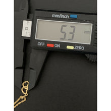 Load image into Gallery viewer, 18K Gold Necklace Chain 18 inches with Double Heart Pendant Small 1.40 grams - Rafant