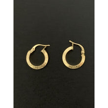 Load image into Gallery viewer, 18K Gold Earrings Hoops Loops 0.92 grams Small - Rafant
