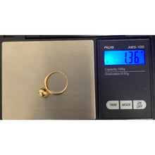 Load image into Gallery viewer, 18K Gold Ring Ball 1.36 grams Size 5.75 - Rafant