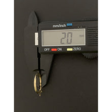 Load image into Gallery viewer, 18K Gold Earrings Hoops Loops Small 1.39 grams - Rafant