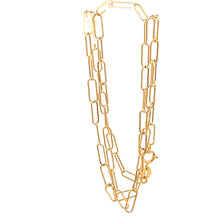 Load image into Gallery viewer, 18K Yellow Gold Necklace Chain Paperclip 1.36 grams Size 16 inches - Rafant
