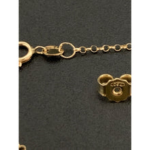 Load image into Gallery viewer, 18K Gold Necklace Chain 17.75" w/Heart Pendant and Earrings Set - Rafant