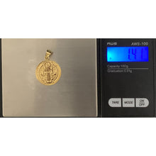 Load image into Gallery viewer, 18K Gold Pendant Saint Benedict Religious 1.41 grams - Rafant