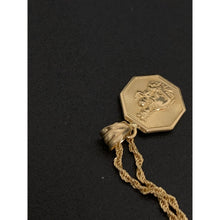 Load image into Gallery viewer, 18K Gold Necklace Chain 18.25 inches with Sacred Heart Mother Mary Jesus Pendant 1.95 grams - Rafant