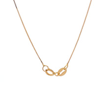 Load image into Gallery viewer, 18K Gold Necklace Chain 17.75 inches Pendant Heart Puffed Beads Tiny 1.48 grams - Rafant