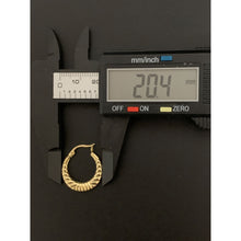 Load image into Gallery viewer, 18K Gold Earrings Hoops Loops 1.72 grams - Rafant