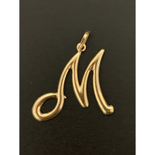 Load image into Gallery viewer, 18K Gold Pendant Letter M 1.74 grams Large - Rafant