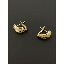 Load image into Gallery viewer, 18K Saudi Gold Earrings French Clips 1.29 grams - Rafant