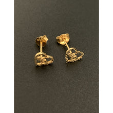 Load image into Gallery viewer, 18K Saudi Gold Earrings Stud Heartbeat - Rafant