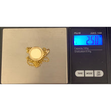 Load image into Gallery viewer, 18K Gold Necklace Chain 17.75 inches with Jesus Christ Pendant 2.50 grams with defects - Rafant