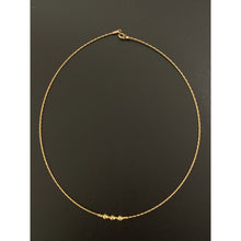 Load image into Gallery viewer, 18K Gold Necklace Omega Soft Beaded Flexible 15.75 inches 1.57 grams - Rafant
