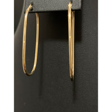 Load image into Gallery viewer, 18K Gold Earrings Hoops Oval 1.49 grams - Rafant