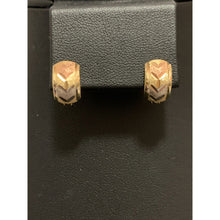 Load image into Gallery viewer, 18K Gold Earrings French Clips Tricolor 1.26 grams - Rafant