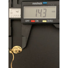 Load image into Gallery viewer, 18K Gold Necklace Chain 18 inches with Woman Lady Pendant Earrings Sets 2.80 grams - Rafant