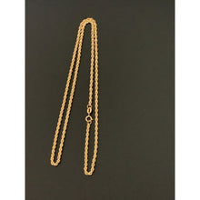 Load image into Gallery viewer, 18K Gold Necklace Rope Chain Only 17.75 inches 1.69 grams - Rafant