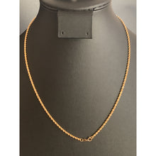 Load image into Gallery viewer, 18K Gold Necklace Rope Chain Only 17.75 inches 1.69 grams - Rafant