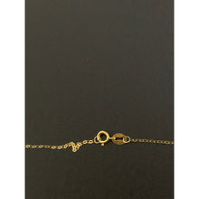 Load image into Gallery viewer, 18K Gold Necklace Chain 18 inches with Puffed Heart Charms Beads 1.15 grams - Rafant