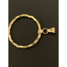 Load image into Gallery viewer, 18K Gold Pendant Circle Round 1.05 grams - Rafant