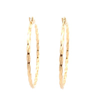 Load image into Gallery viewer, 18K Gold Earrings Hoops Spiral - Rafant