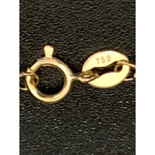 Load image into Gallery viewer, 18K Gold Necklace Chain 17.75" with Woman Lady Pendant 2.07 grams - Rafant