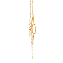 Load image into Gallery viewer, 18K Gold Bracelet Cable Chain White Rose Yellow Gold Beads S 6.5 inches 0.5" extension 2.39 grams - Rafant