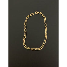 Load image into Gallery viewer, 18K Gold Bracelet Paperclip Chain Link 2 grams 7.5 inches - Rafant