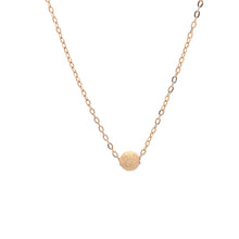 Load image into Gallery viewer, 18K Gold Necklace Chain Cable 17.50 inches Tiny Ball Pendant - Rafant