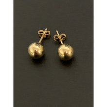 Load image into Gallery viewer, 18K Gold Earrings Stud Balls Polished 0.79 grams - Rafant