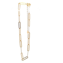 Load image into Gallery viewer, 18K Gold Bracelet Paperclip 6.5 inches plus 1.25 inches 0.60 grams - Rafant