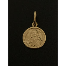 Load image into Gallery viewer, 18K Gold Pendant Round Jesus Christ Religious 0.85 grams Very Small - Rafant
