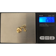 Load image into Gallery viewer, 18K Gold Earrings Stud Puffed Heart 2.66 grams - Rafant